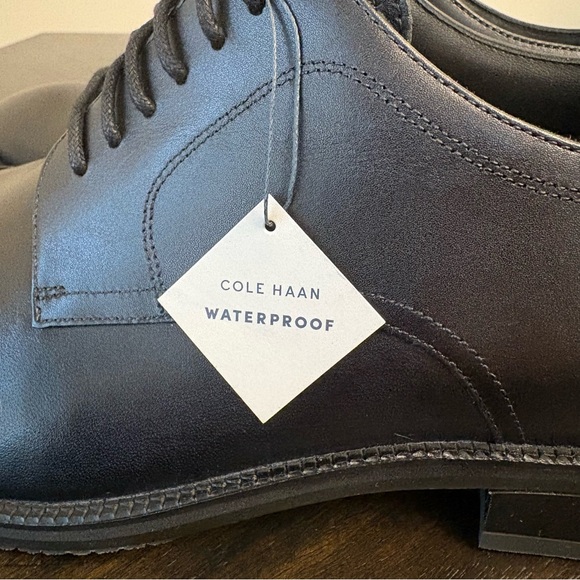 Cole Haan ME Cap Oxford Men's Size 11 Black New With Box Modern Dress Shoe - Picture 11 of 16